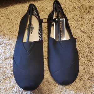 Black Slip on Shoes (size 7 or 8)